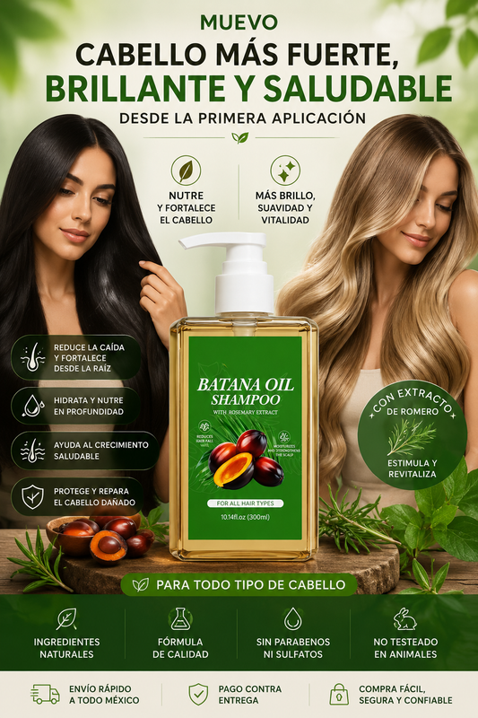 Batana Oil Shampoo | Fuerza & Brillo